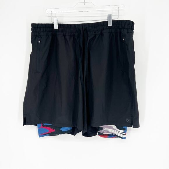 TomboyX Gender Neutral Board Shorts 2X Black - Picture 1 of 5